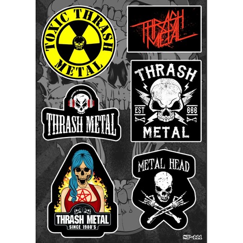 Confezione adesivi thrash - confezione,