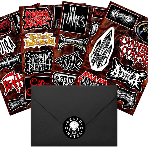Death metal sticker pack - metal,