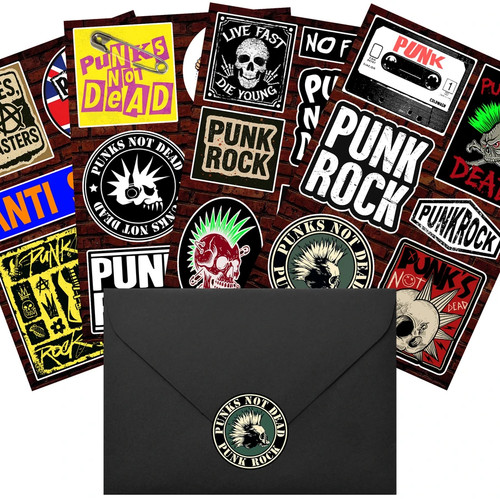 Adesivi punk rock - punk, non