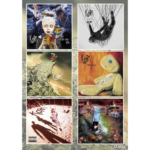 Korn albums sticker pack - korn,