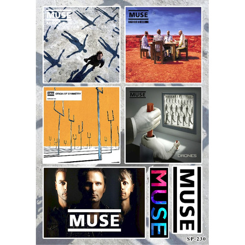 Confezione adesivi album muse - confezione,