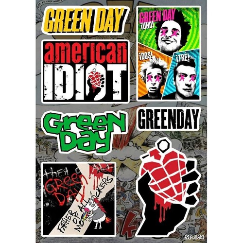 Confezione adesivi green day - green,