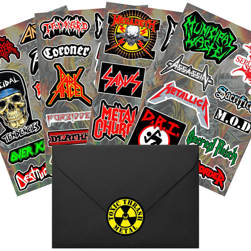 Confezione adesivi thrash - adesivi,